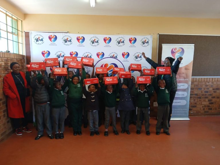 Bacha Ba Dichaba and 100% Foundation Uplift Learners at George Mbilase Primary